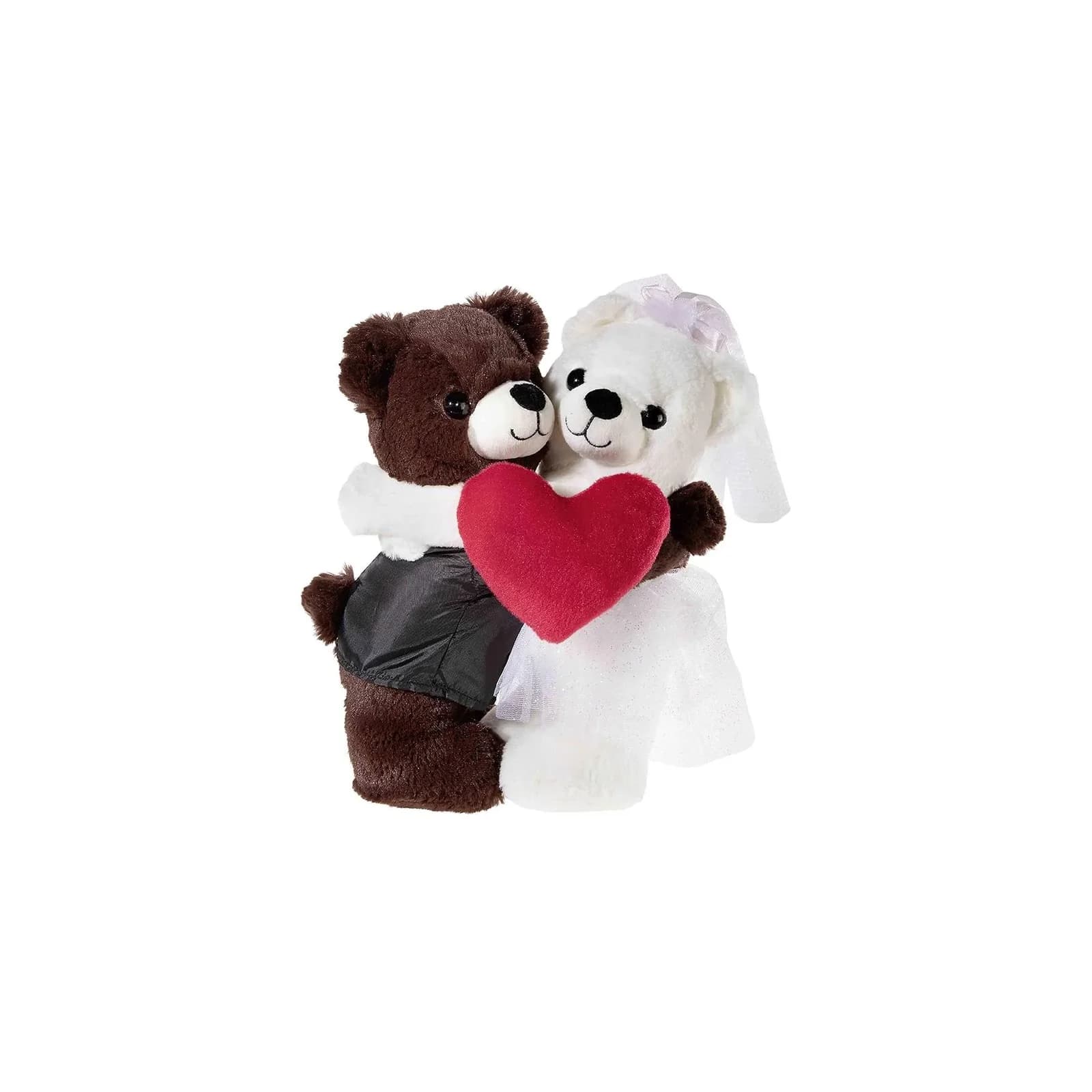 HEUNEC HochzeitsBärenpaar Bärin und Bär - 30cm Polyester-Plüsch