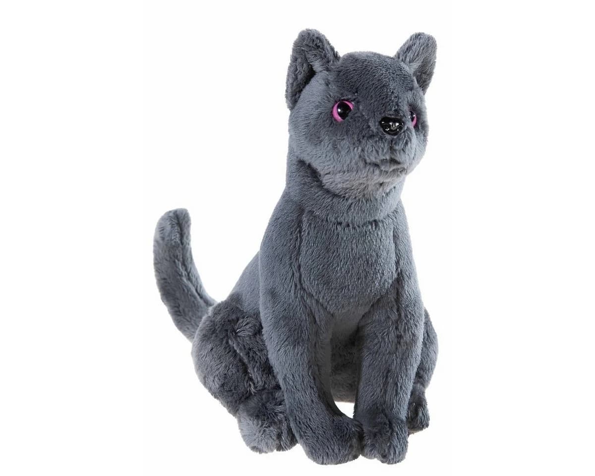 Heunec® Plüschfigur Kater Karajan grau 25cm Recycling
