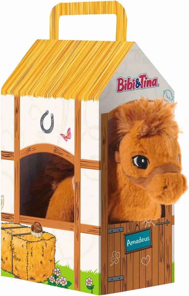 Heunec® Plüschfigur Bibi & Tina Pferd Amadeus im Stall Braun