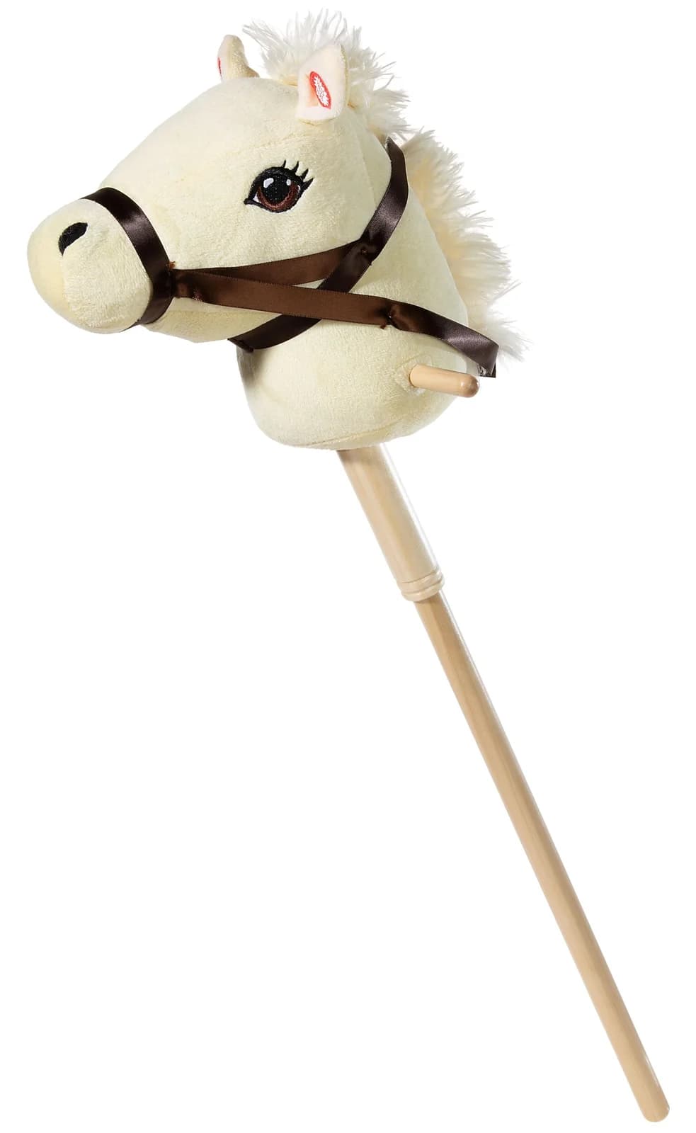 HEUNEC Steckenpferd Beige mit Sound & abnehmbarem Holzstecken
