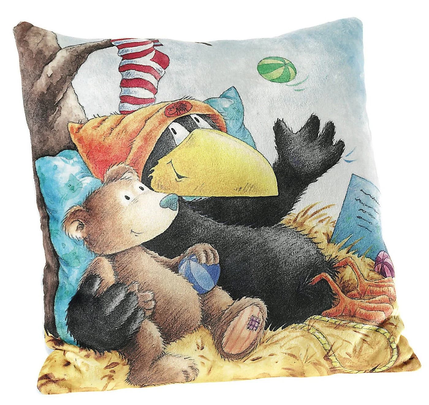 Heunec Babykissen Kinderkissen Kleiner Rabe Socke 30x30 cm