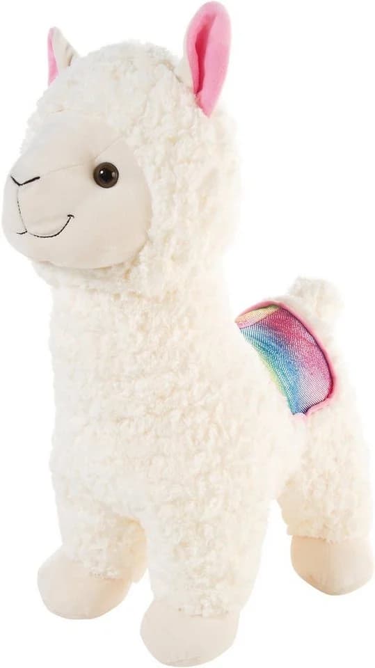 Heunec® Kuscheltier Lama XL 60 cm Regenbogen-Look