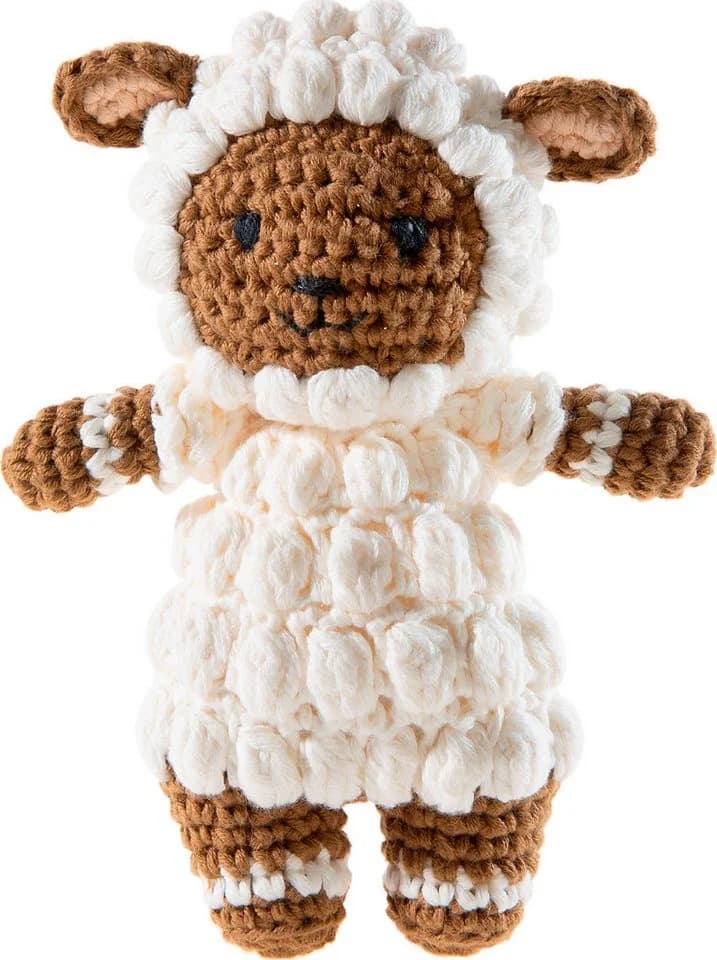 Heunec® Kuscheltier Crochi Häkel-Freund Lamm 15 cm