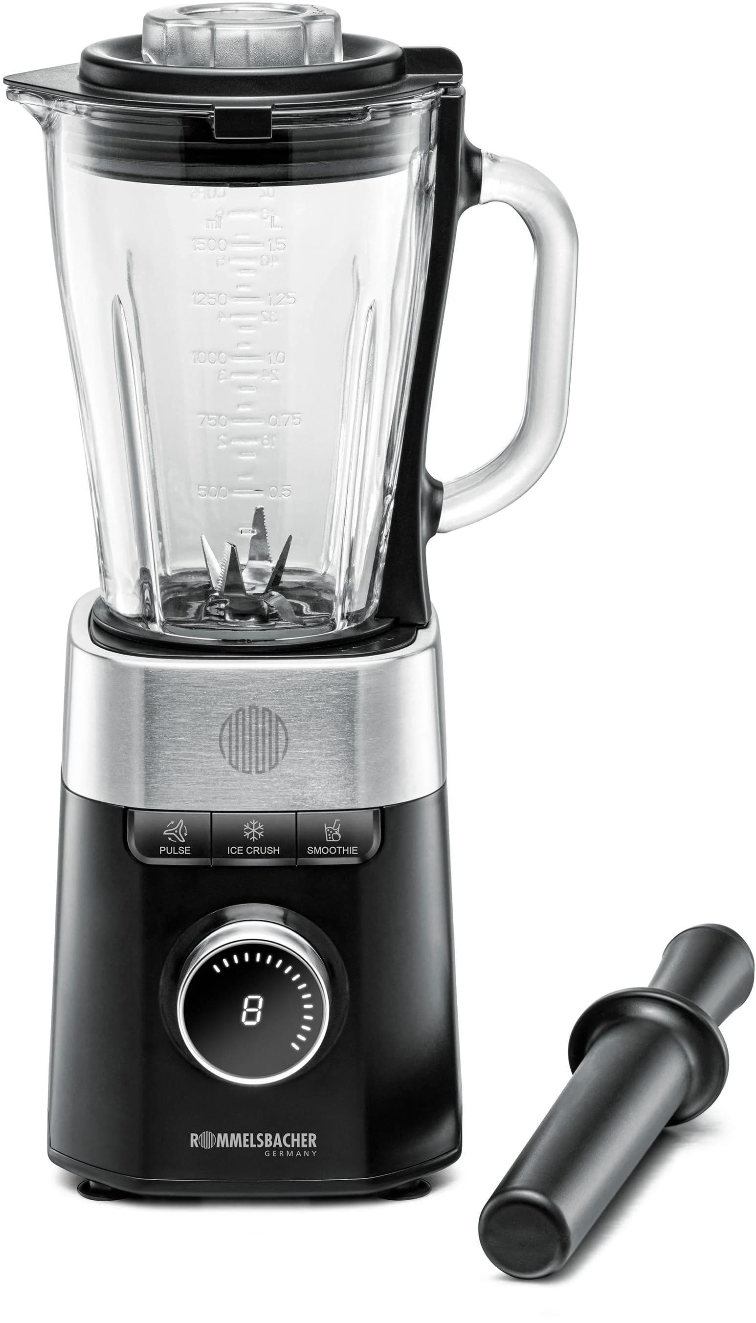 Rommelsbacher Standmixer MX 1260 Schwarz/Edelstahl 1200 Watt 1,5 Liter - Bild 2
