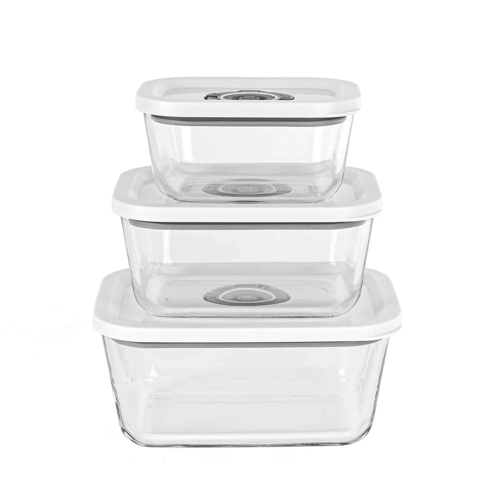 Rommelsbacher Vakuumbehälter VCG 1 Set 3-tlg. Borosilikatglas Weiß - Bild 4