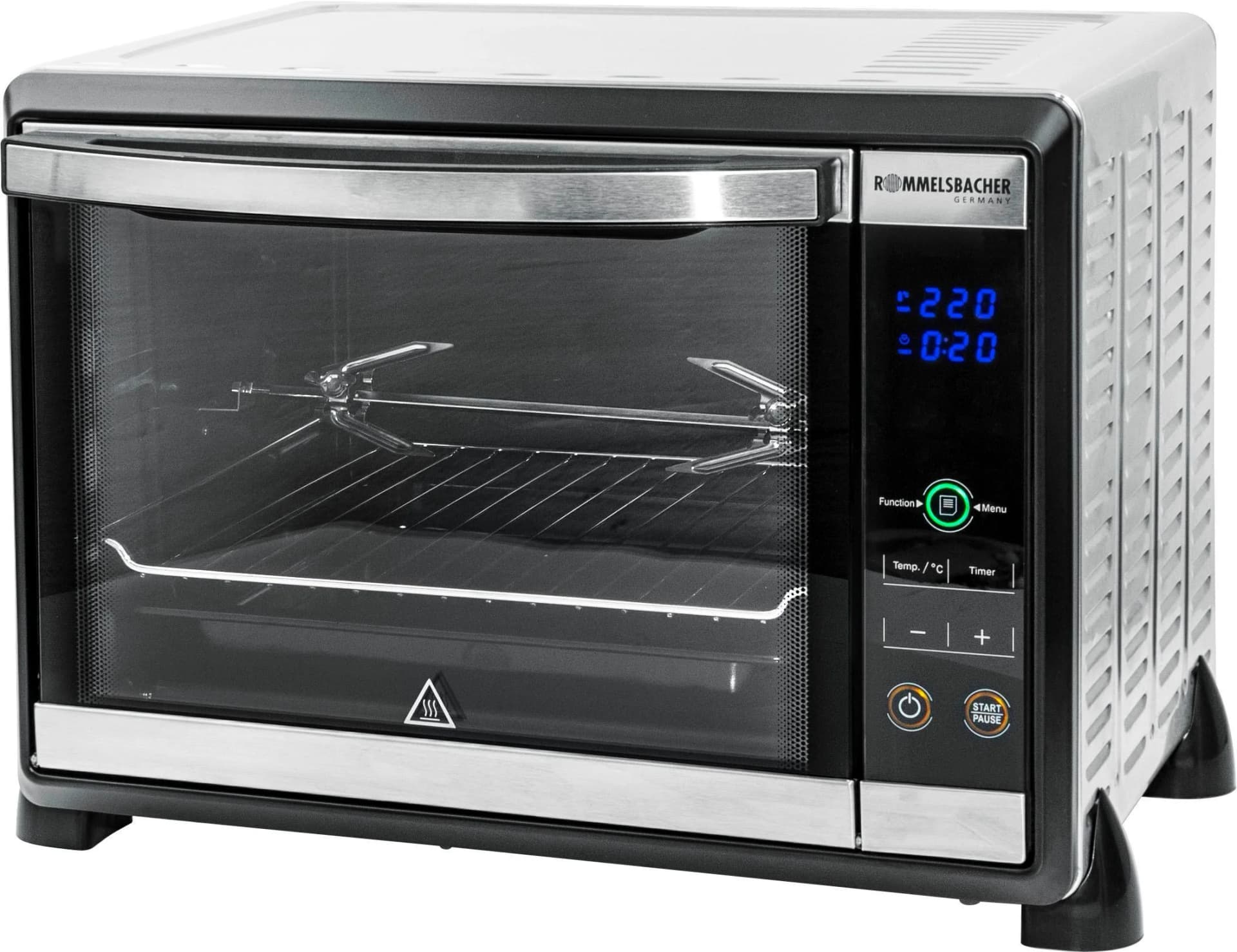 Rommelsbacher Mini-Backofen BGE 1580/E Edelstahl