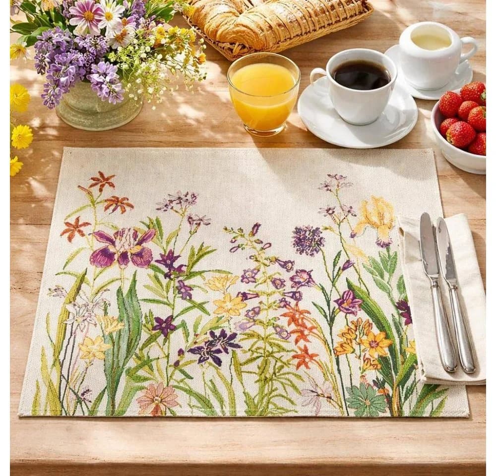 Sander table + home Platzset Flowery Floral Grün