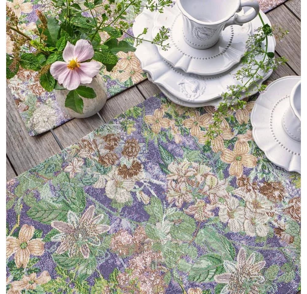 Elegantes Tischset aus Baumwolle, Polyester und Gobelin - Bild 2