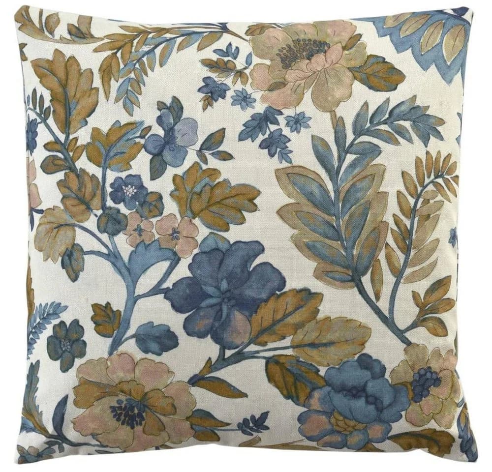 Sander Kissenhülle Ravenna Floral Blau Beige Baumwolle - Bild 2