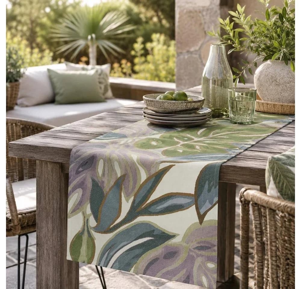 sander table + home Tischläufer Selva Pastell Beige 40 x 100 cm