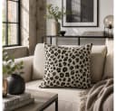 Sander Kissenhülle Uhuru Taupe Leopardenmuster Jacquard Bild 1