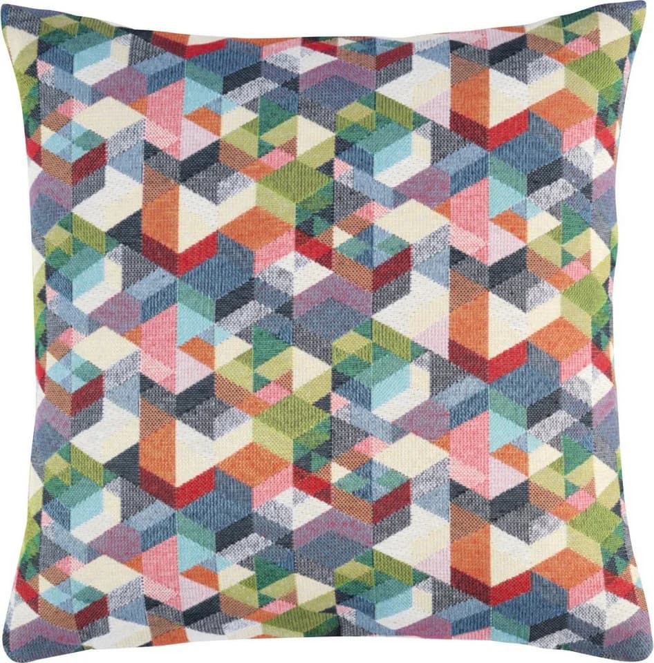 sander table + home Kissenbezug "Cubes" Bunt Geometrisches Muster