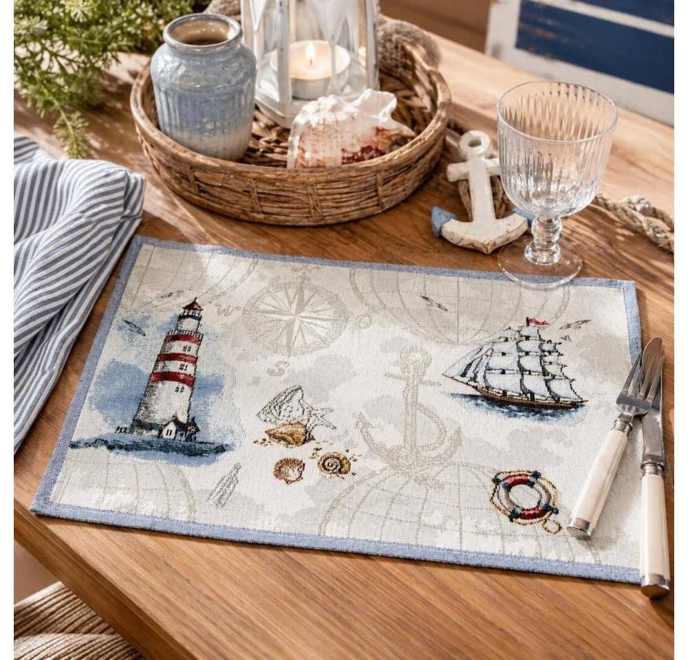 Sander Table + Home Platzset Discovery 32 x 48 cm Maritim