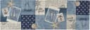 sander table + home Tischläufer Sailor Patch Gobelin Blau Bild 2