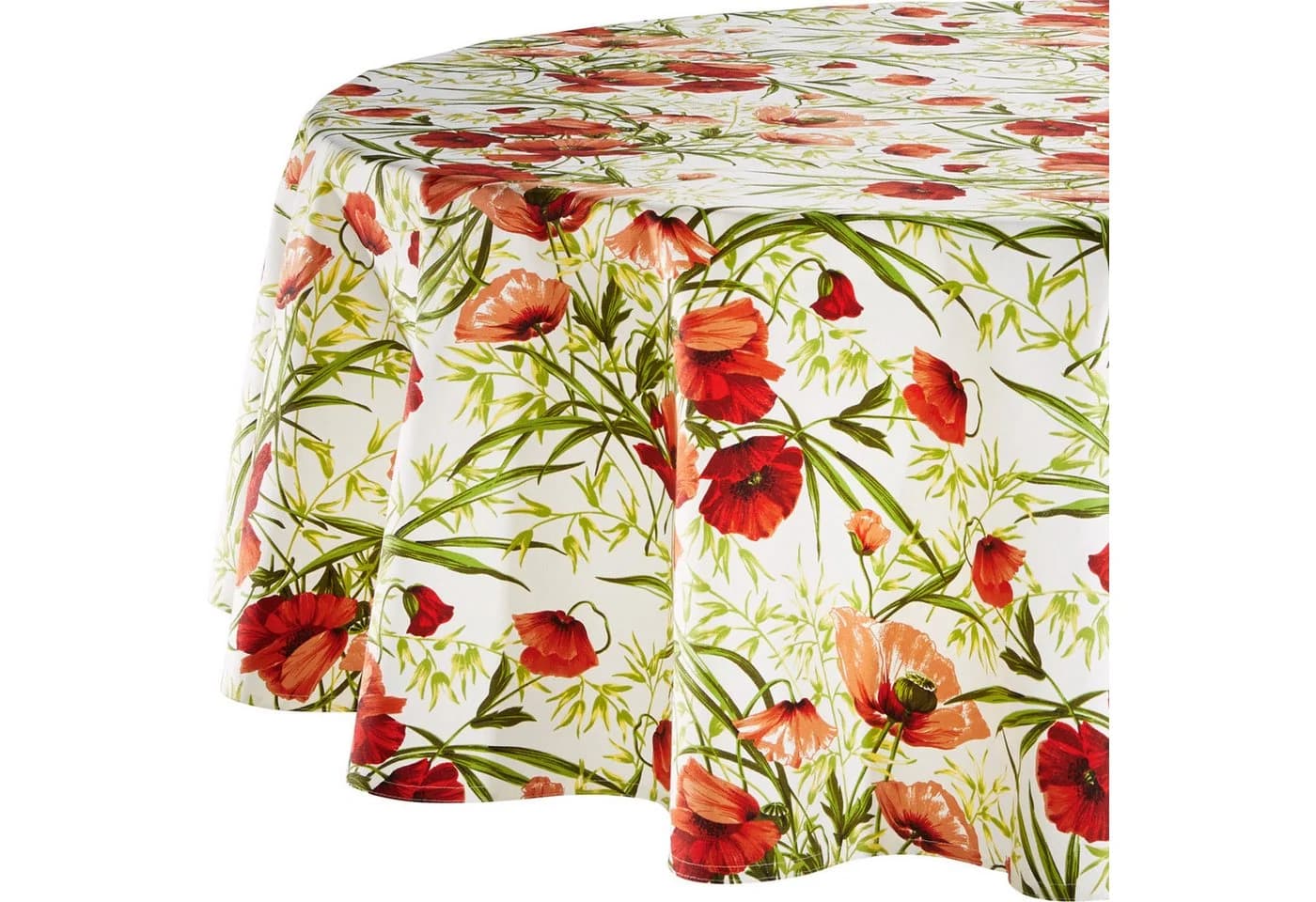 Sander Table + Home Tischdecke Rund Baumwolle Mohnblumen - Bild 2