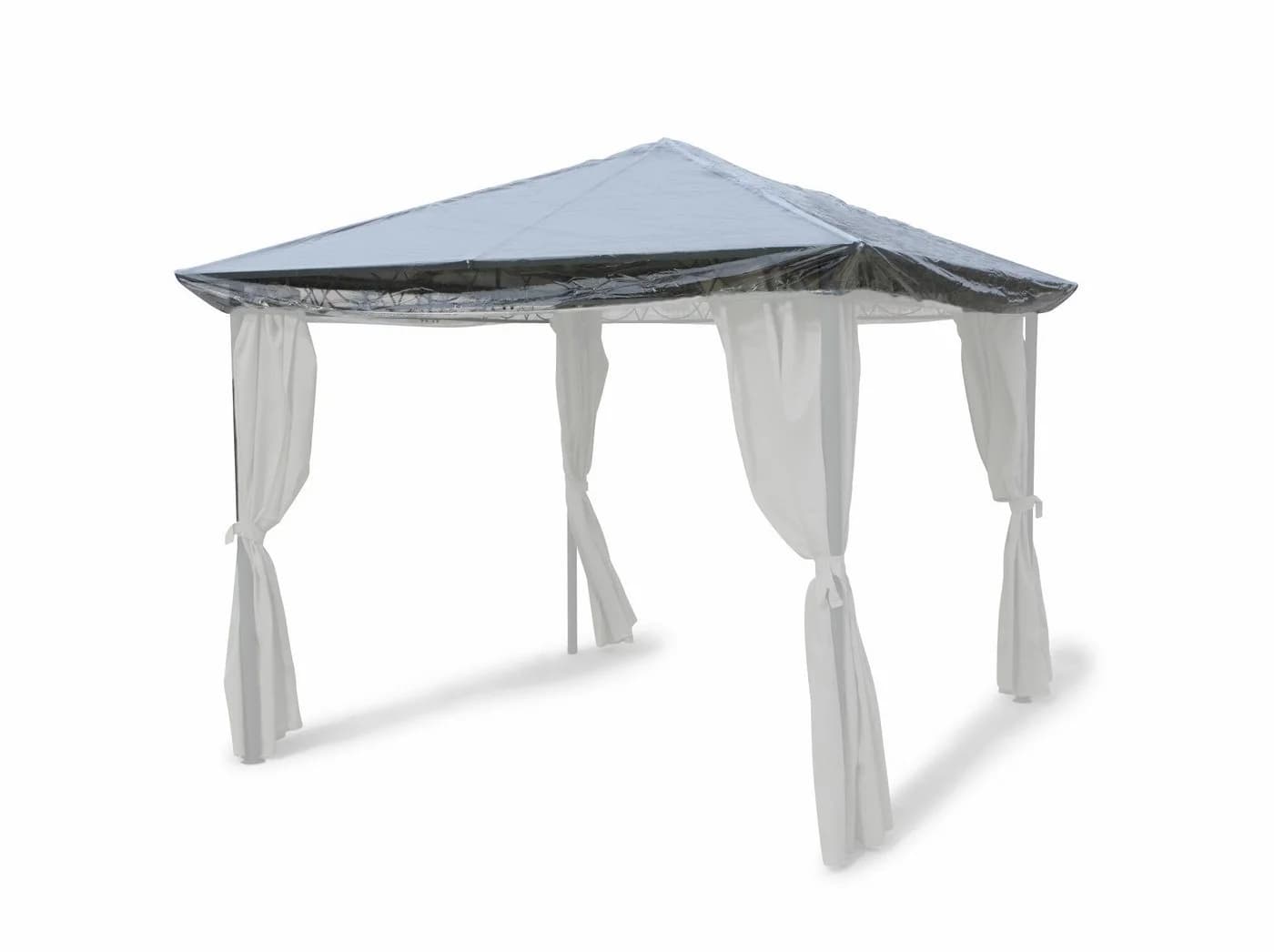 Grasekamp Pavillon Schutzhülle 3x4m Transparent PVC - Bild 2