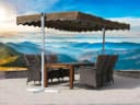 Grasekamp Standmarkise Dubai Taupe Aluminium Bild 1