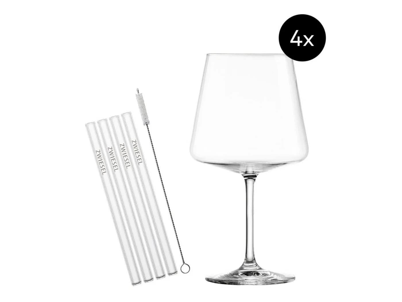 SCHOTT ZWIESEL Cocktailglas Set 9-tlg. mit Trinkhalmen & Bürste - Bild 2