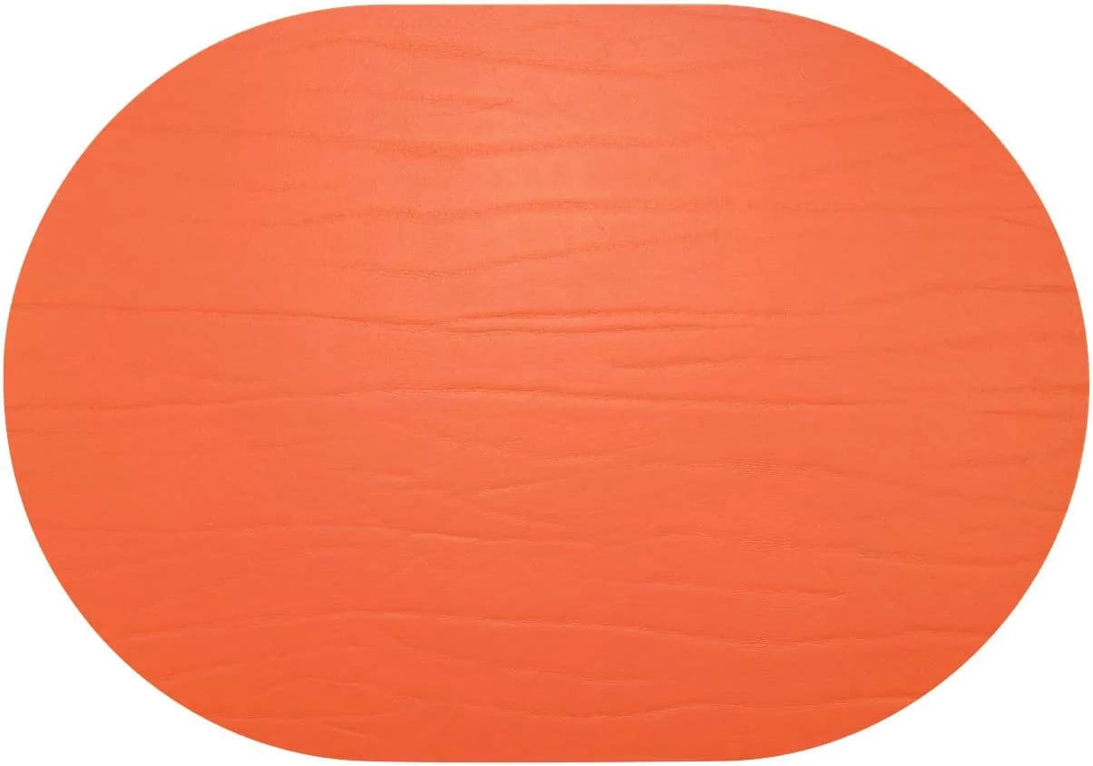 Tischset DUMBO LEATHERIXX Orange Recyceltes Leder