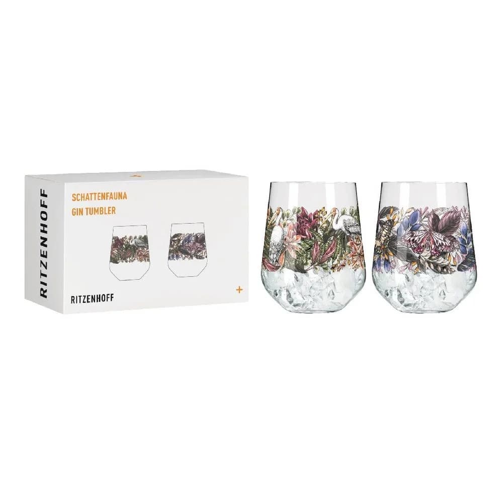Ritzenhoff Gin Tumbler 2er Set Schattenfauna Kristallglas