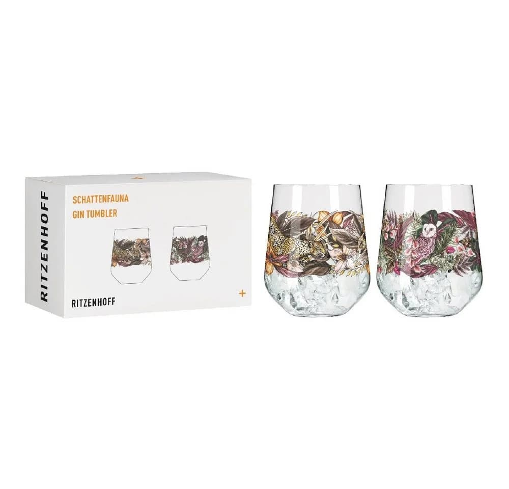 Ritzenhoff Schattenfauna Gin Tumbler 2er Set Kristallglas