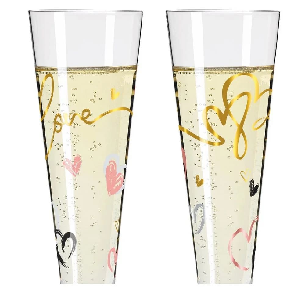 Ritzenhoff Champagnerglas-Set Goldnacht Kristallglas mit Golddekor - Bild 5