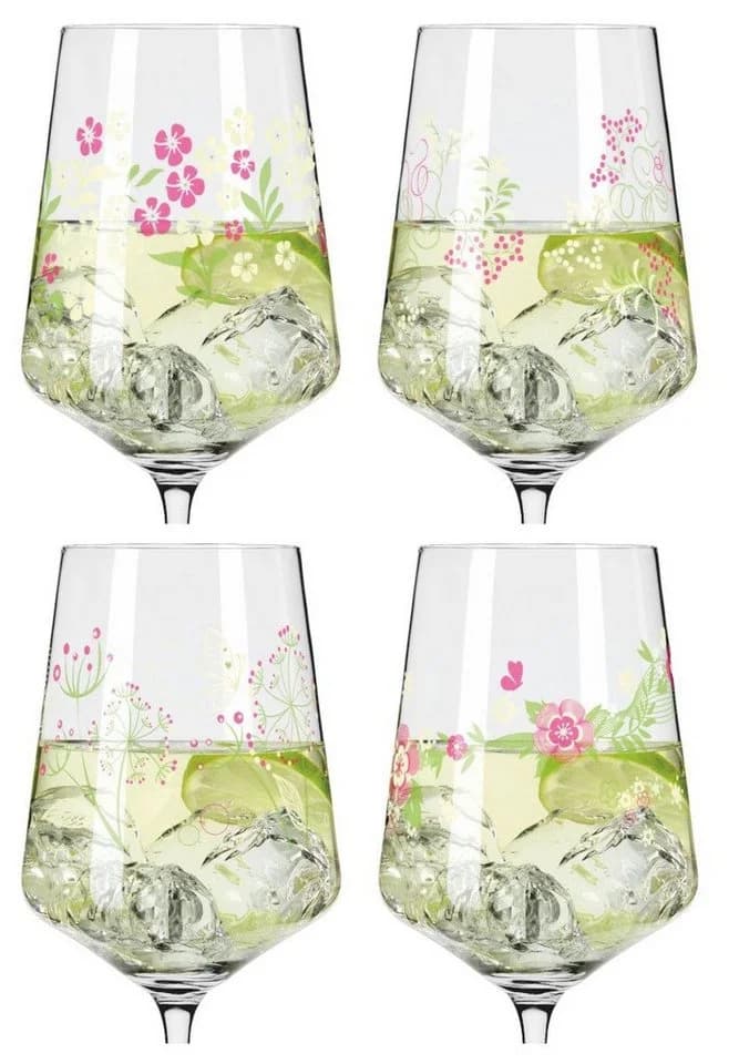 Ritzenhoff Gläser-Set Sommertau Hugo 4er Set Kristallglas