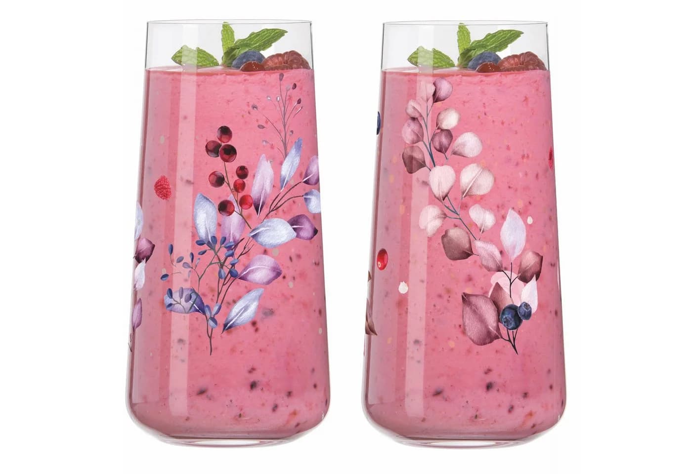 Ritzenhoff Longdrinkglas Sommersonett 614 ml 2-teilig Lila Rot Pink Glas - Bild 3