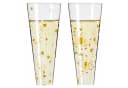 Ritzenhoff Champagnerglas-Set Goldnacht mit Gold- und Silberdekor Bild 3