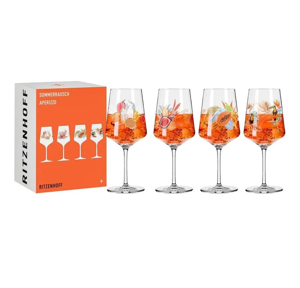 Ritzenhoff Sommerrausch Aperizzo 4er Set Kristallglas Cocktailgläser