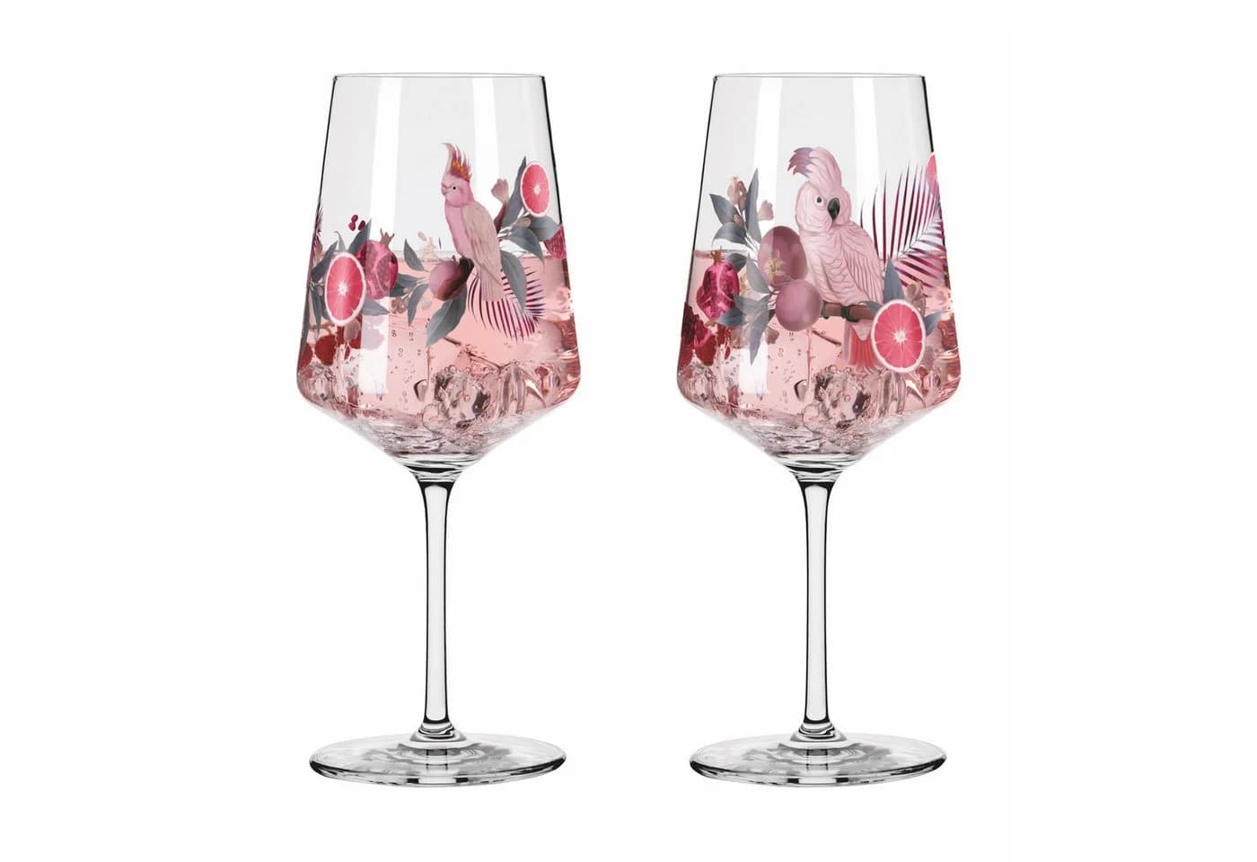 Ritzenhoff Spritzerglas Rosa Grau 2-teilig 544 ml