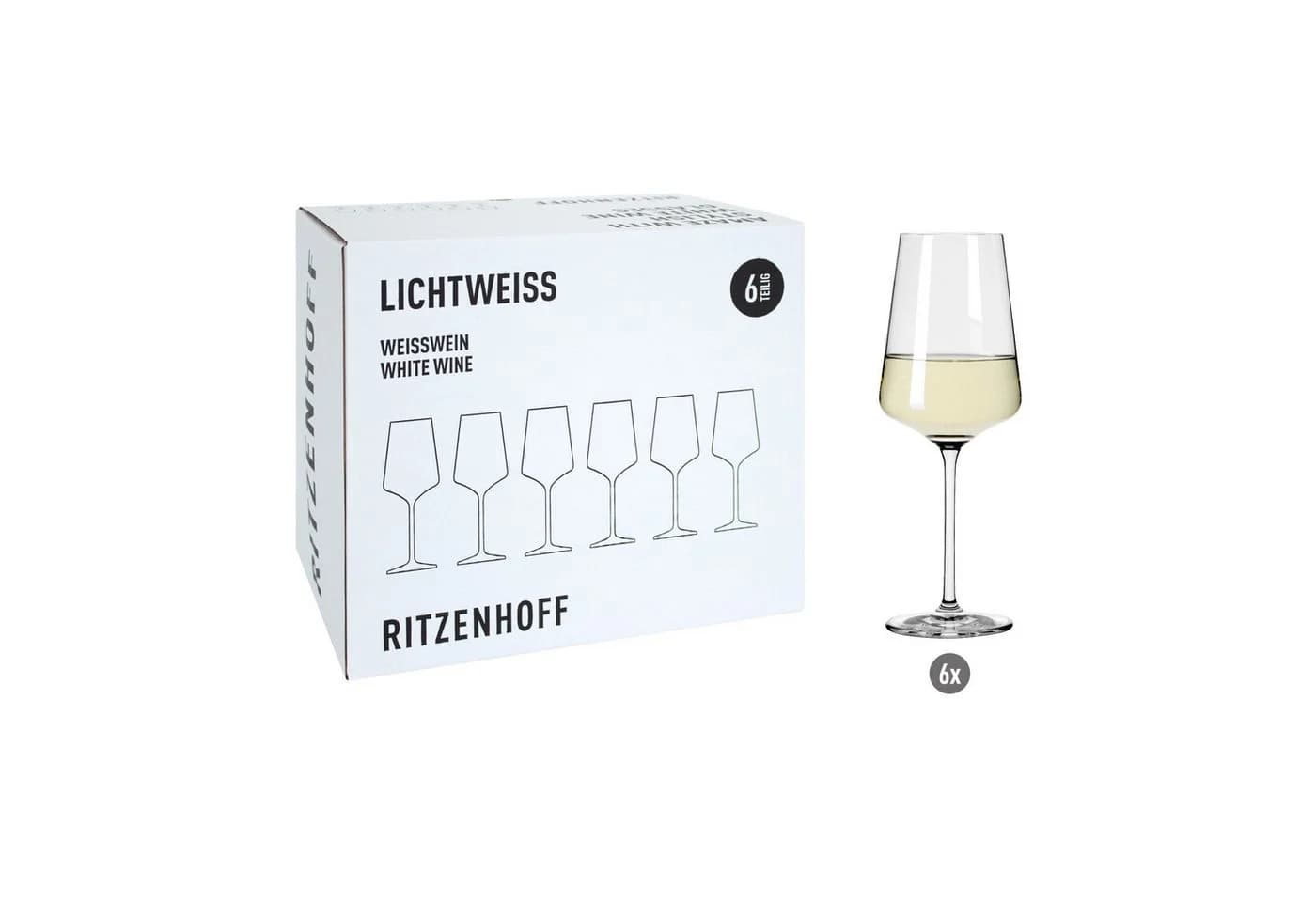 Ritzenhoff Weißweinglas-Set Lichtweiss Julie 6er-Set Glas - Bild 2