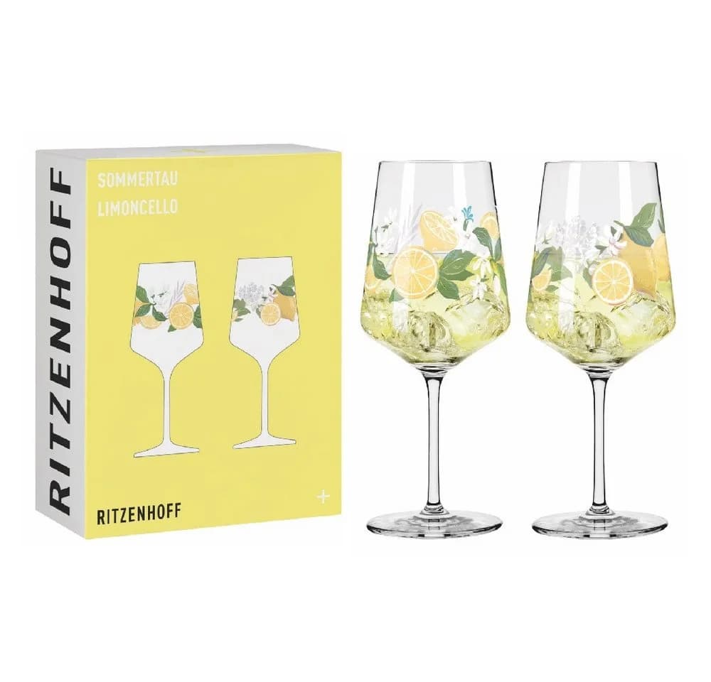 Ritzenhoff Sommertau Limoncello Aperitifglas-Set 2-teilig Kristallglas - Bild 2