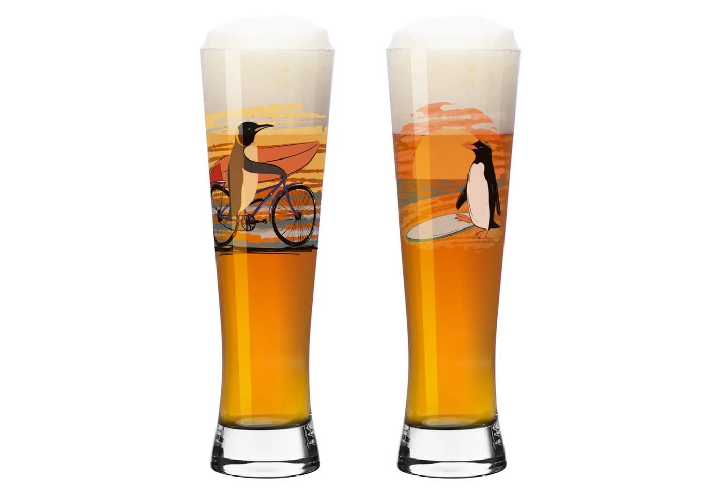 Ritzenhoff Bierglas Entdecker 2er-Pack Maritim Transparent