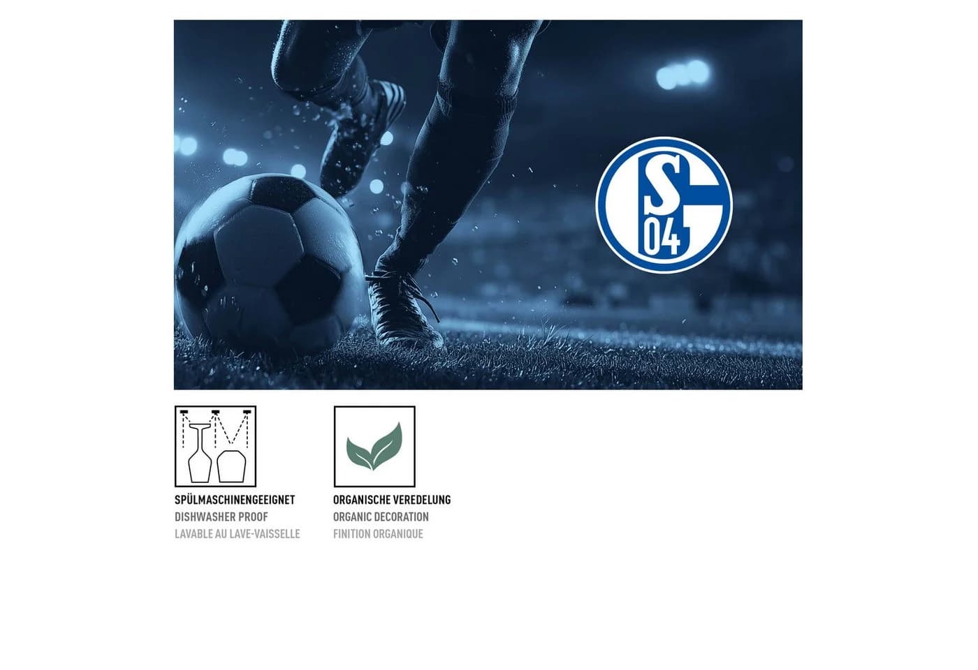 Ritzenhoff Bierglas FC Schalke 04 König blau mit Logo - Bild 5