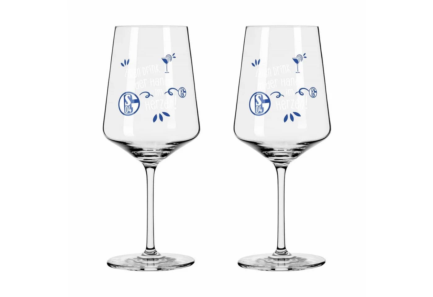 Ritzenhoff Cocktailglas FC Schalke 04 Transparent/Königsblau - Bild 3
