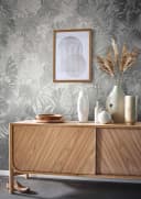 Marburg Vliestapete Floral Metallic Silber Blattmuster Bild 3