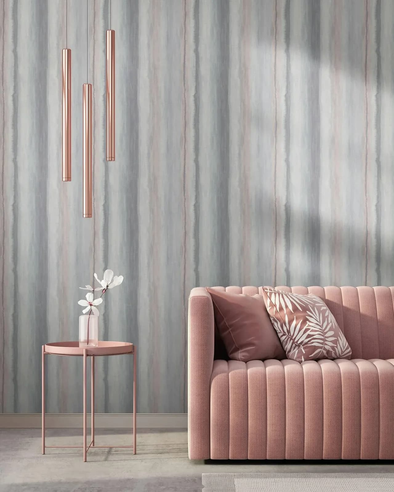 Vliestapete MARBURG Multicolor Melody Grau/Grün 0,53m x 10,05m