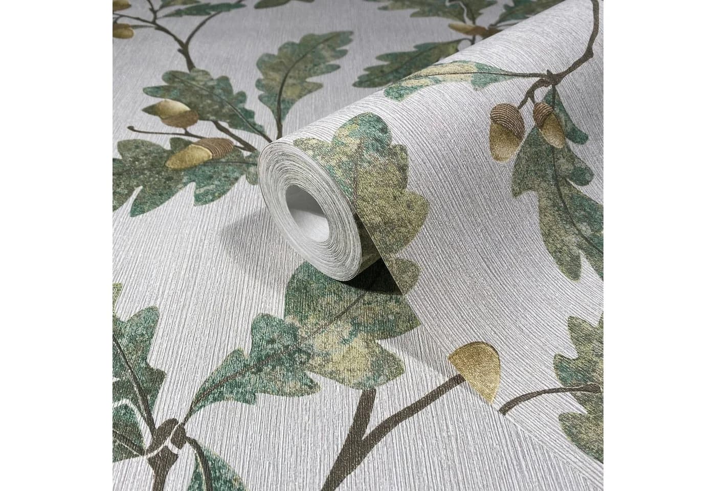 Marburg Vliestapete Oak Delight Grau Grün Floral