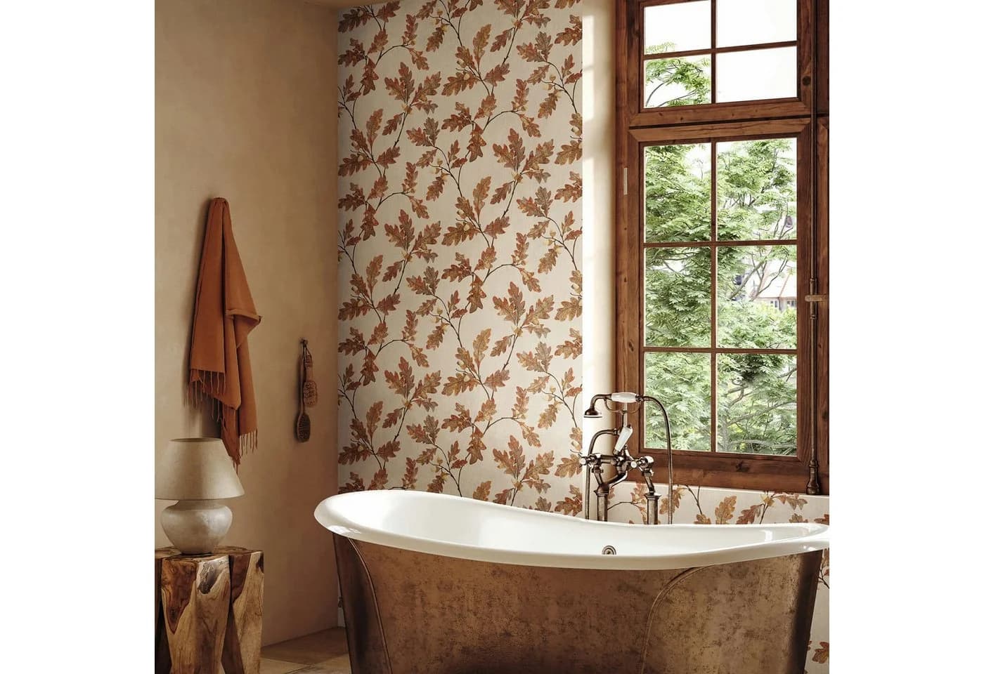 Marburg Vliestapete Oak Delight Grau Braun Floral Geprägt - Bild 2