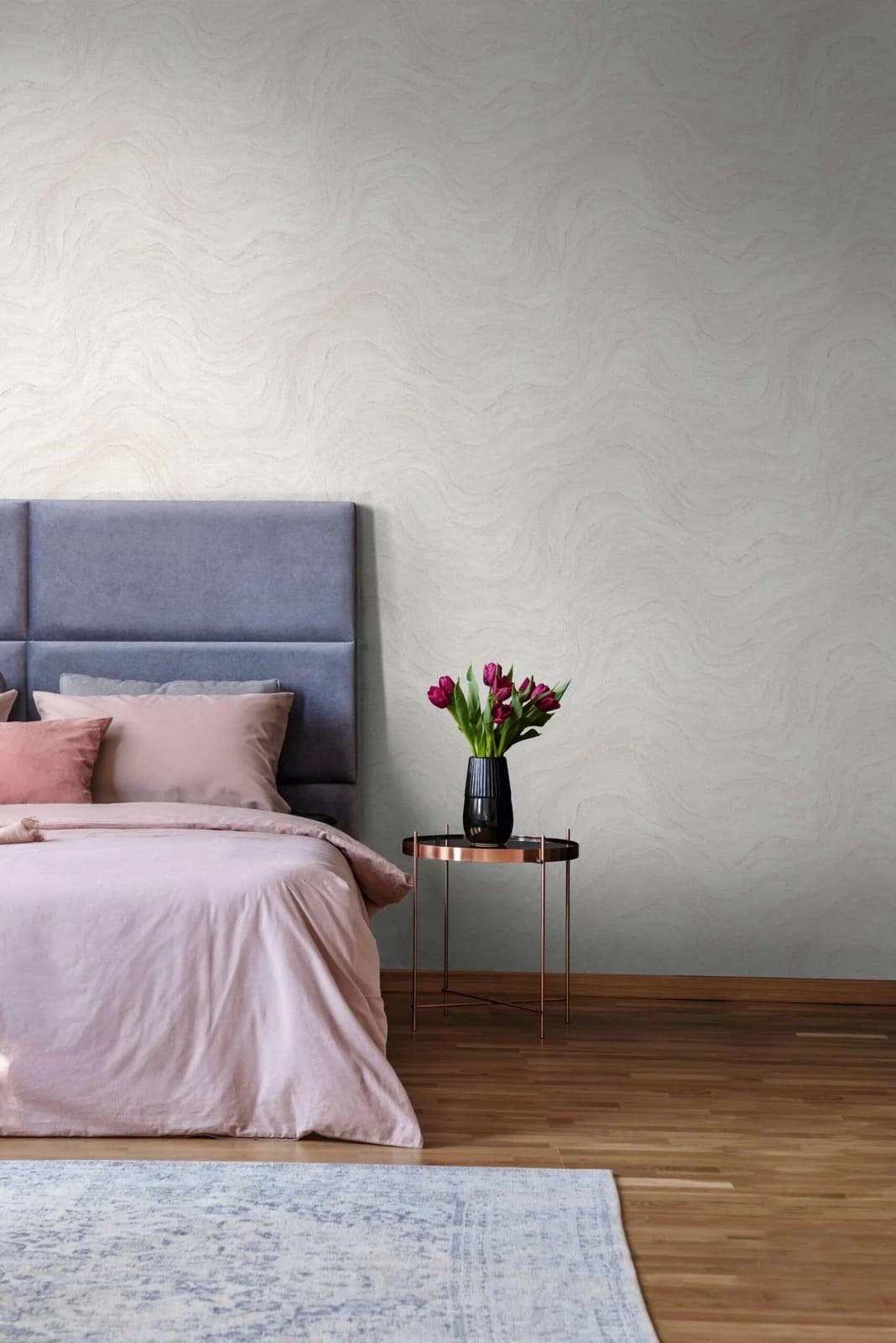 MARBURG Vliestapete Onyx Marmor Grau/Rosa Modern