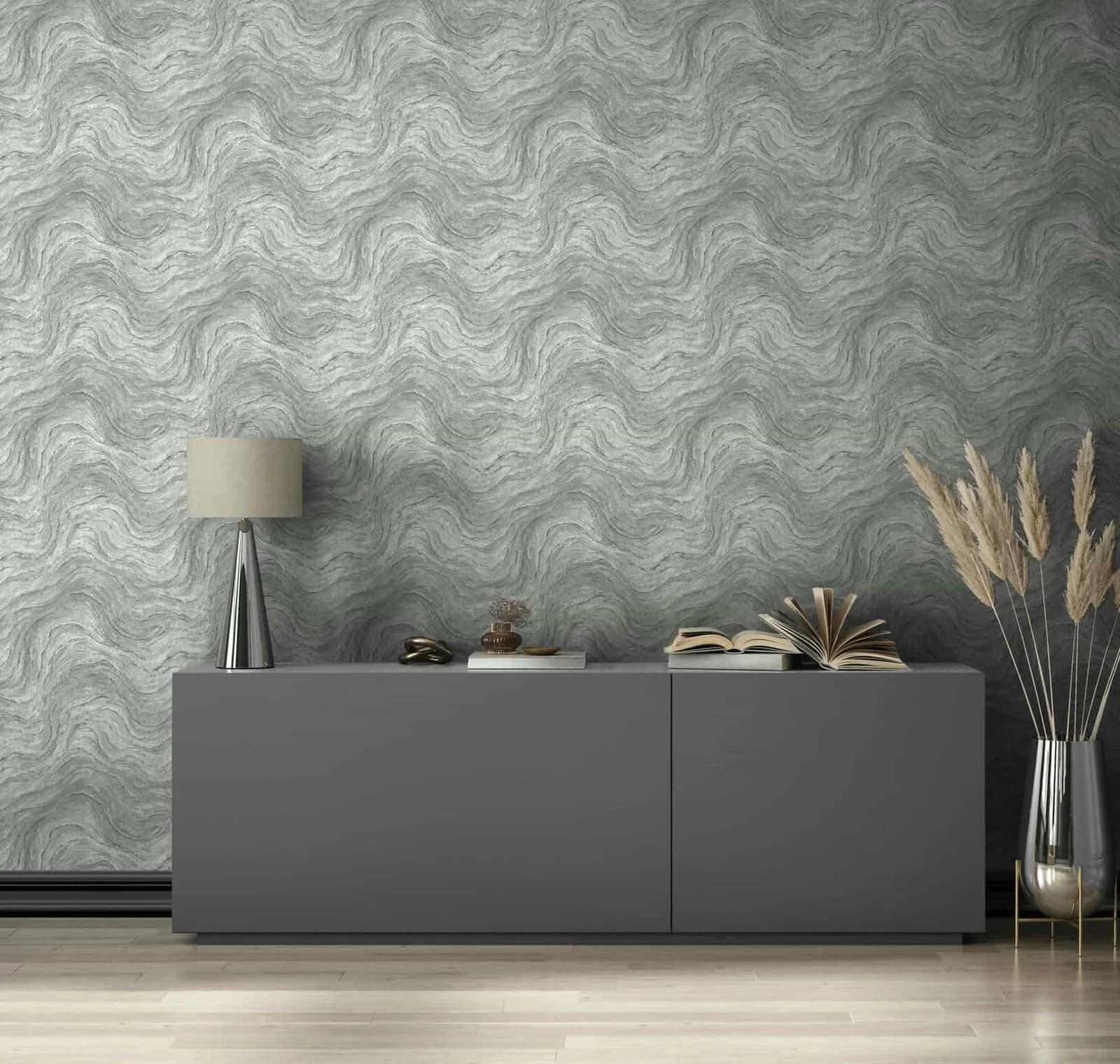 MARBURG Vliestapete Onyx Marmor Grau Modern