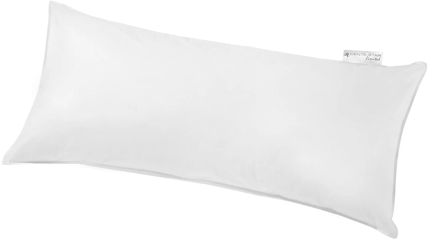 CENTA-STAR Veggie Kopfkissen Weiß 40x80 cm Baumwolle Polyester