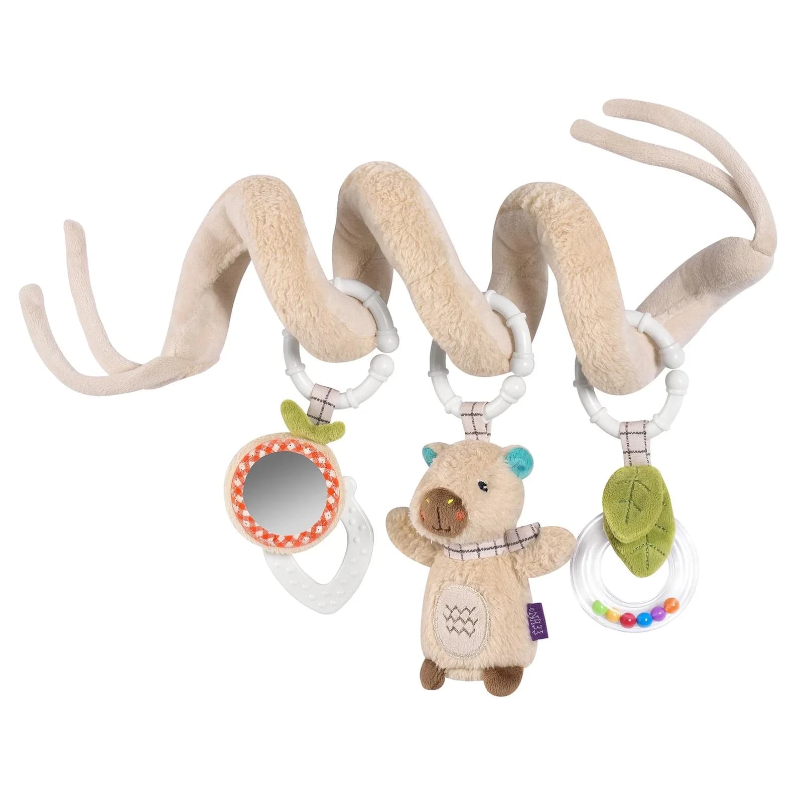 babyFEHN Greifspielzeug Capybara Clara Activity-Spirale Beige/Braun