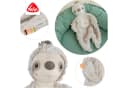 Fehn Kuscheltuch Lazy, Crazy & Pink Schmusetuch Faultier Beige/Grau Bild 4