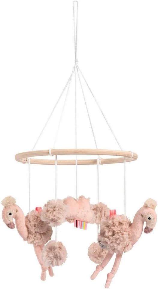 Fehn Mobile Lazy, Crazy & Pink Holz-Mobile Flamingo - Bild 2