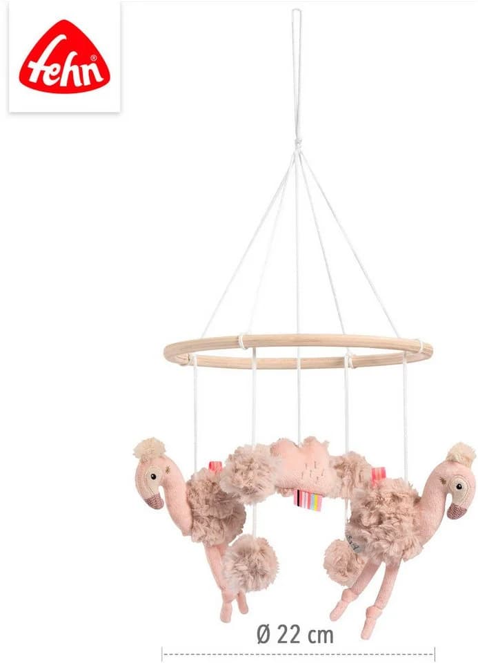 Fehn Mobile Lazy, Crazy & Pink Holz-Mobile Flamingo - Bild 5