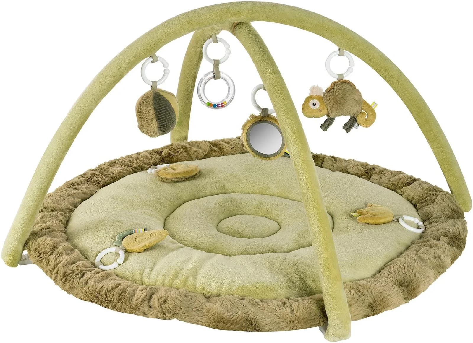 Fehn Spielbogen Lazy, Crazy & Pink, Chamäleon, 3-D-Activity-Decke