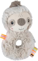 babyFEHN Greifspielzeug Lazy, Crazy & Pink Ring-Greifling Faultier Grau/Beige Bild 2