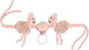 Fehn Kinderwagenkette Flamingo Rosa Plüsch & Softvelour Bild 2